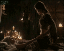 Emilia Clarke Game of Thrones Lesbian Sex Scene GIF